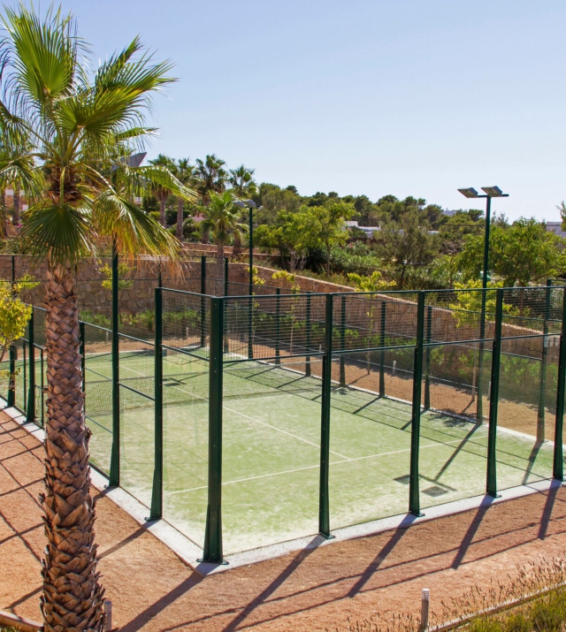 Resa estates longterm rental summer 2022 Ibiza cala Tarida  paddle court.jpg